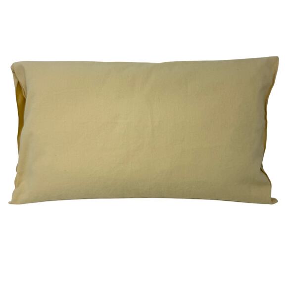 Upcycled Home Decor Pillow Made from Authentic Designer Dust Bag 11x21 - Picture 5 of 6